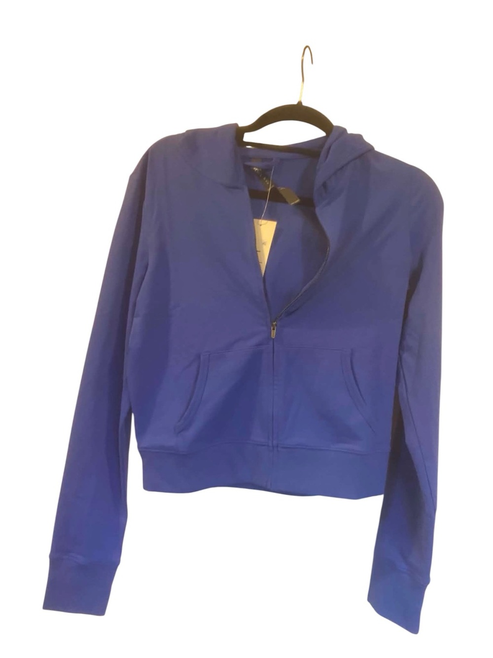 NWT Vuori Halo Mini Full Zip Hoodie ELECTRIC BLUE Size Medium